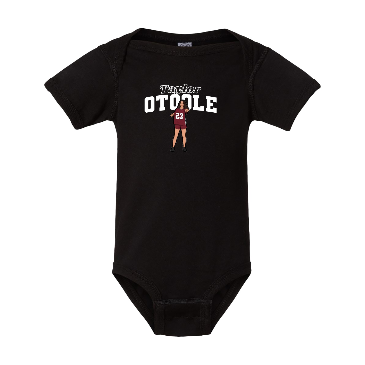 Baby Onesie — Name Arch in Black
