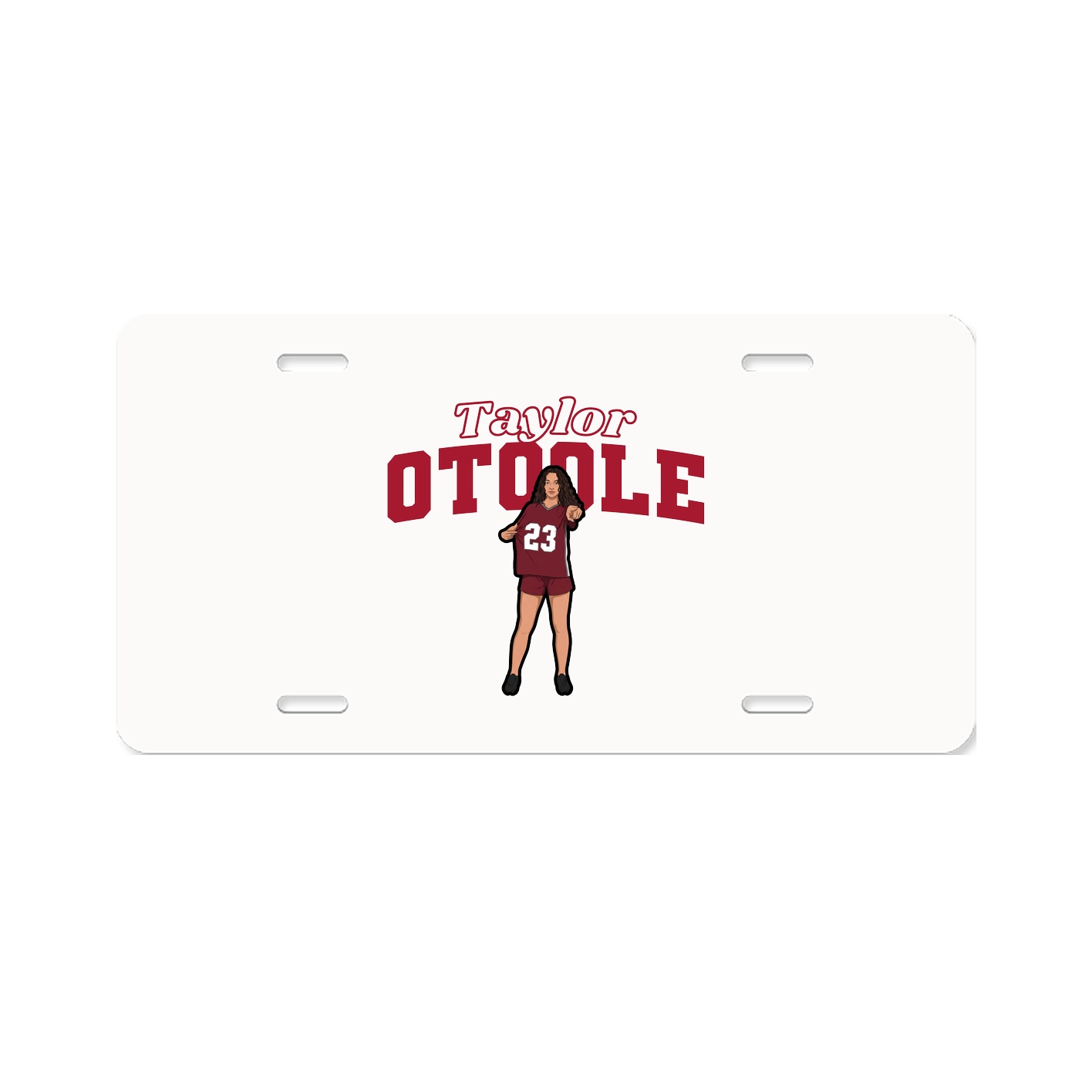 License Plate — Name Arch in Classic