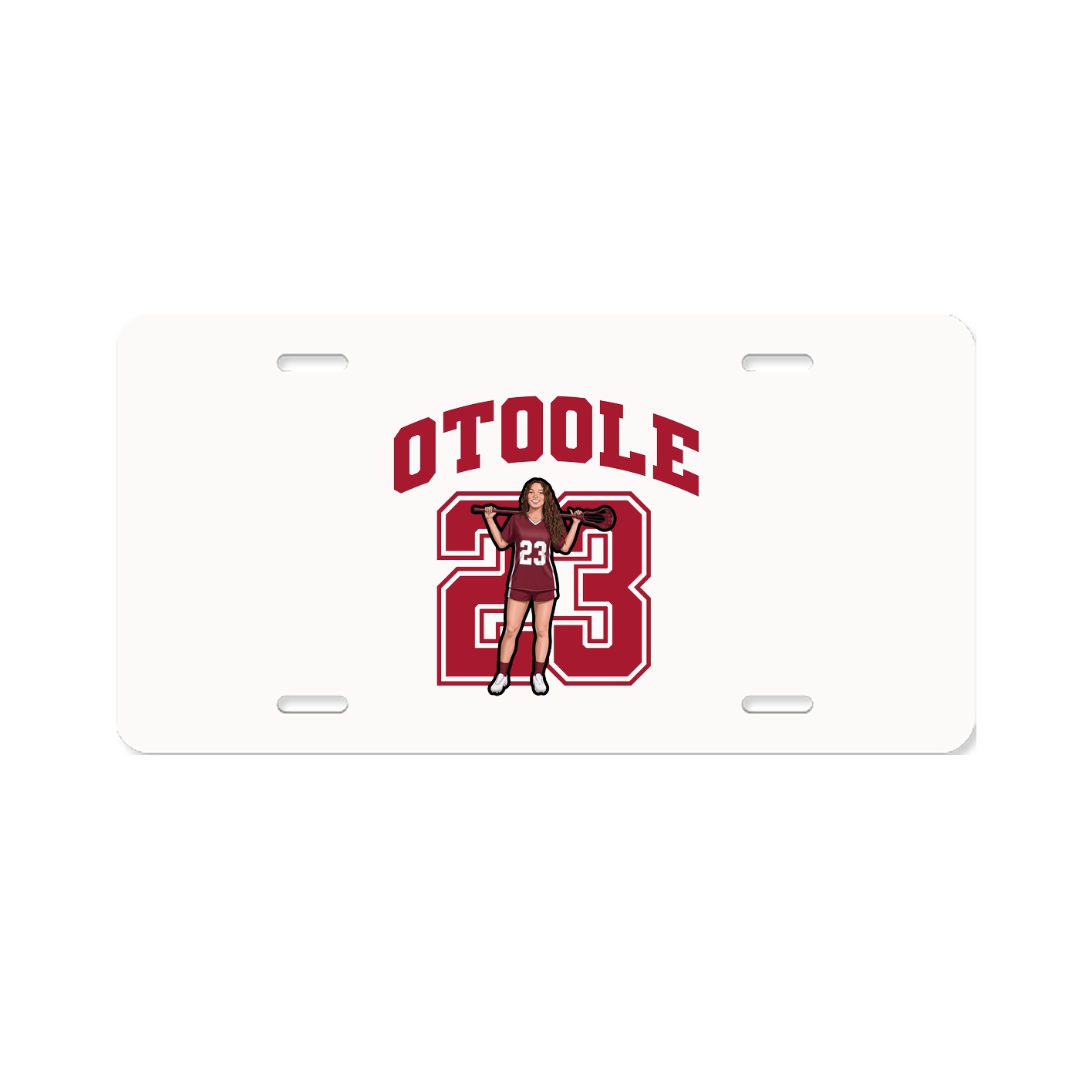 License Plate — Number in Classic
