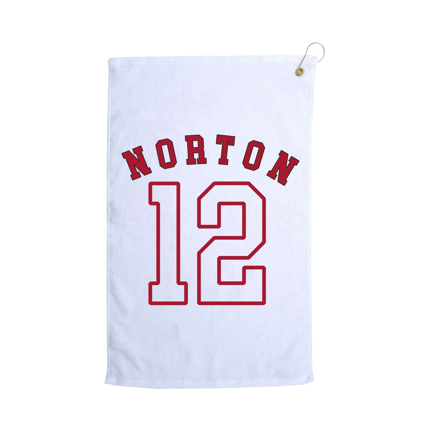 Golf Towel — Shirsey Arch in White