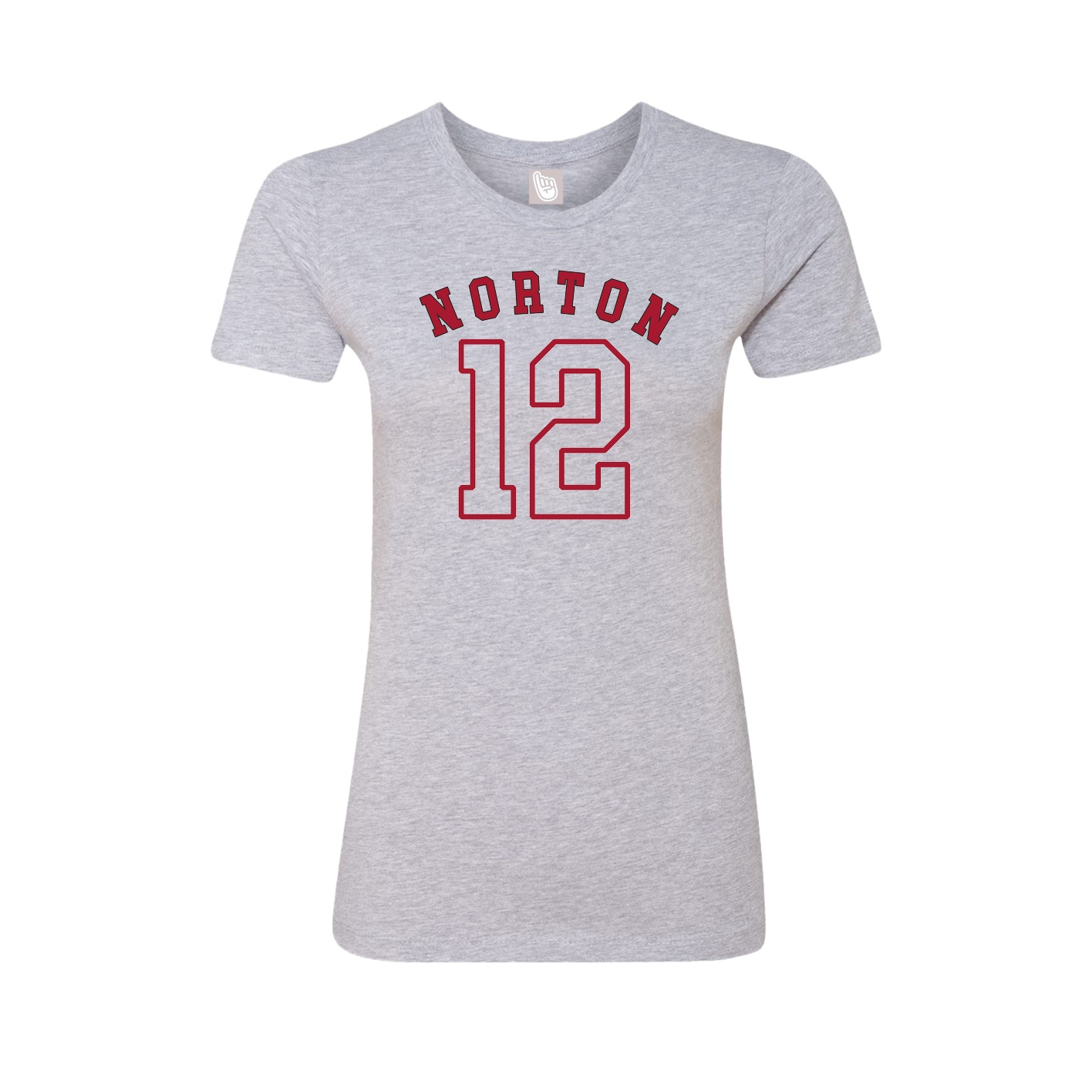 Fitted Women's Tee — Shirsey Arch in Grey