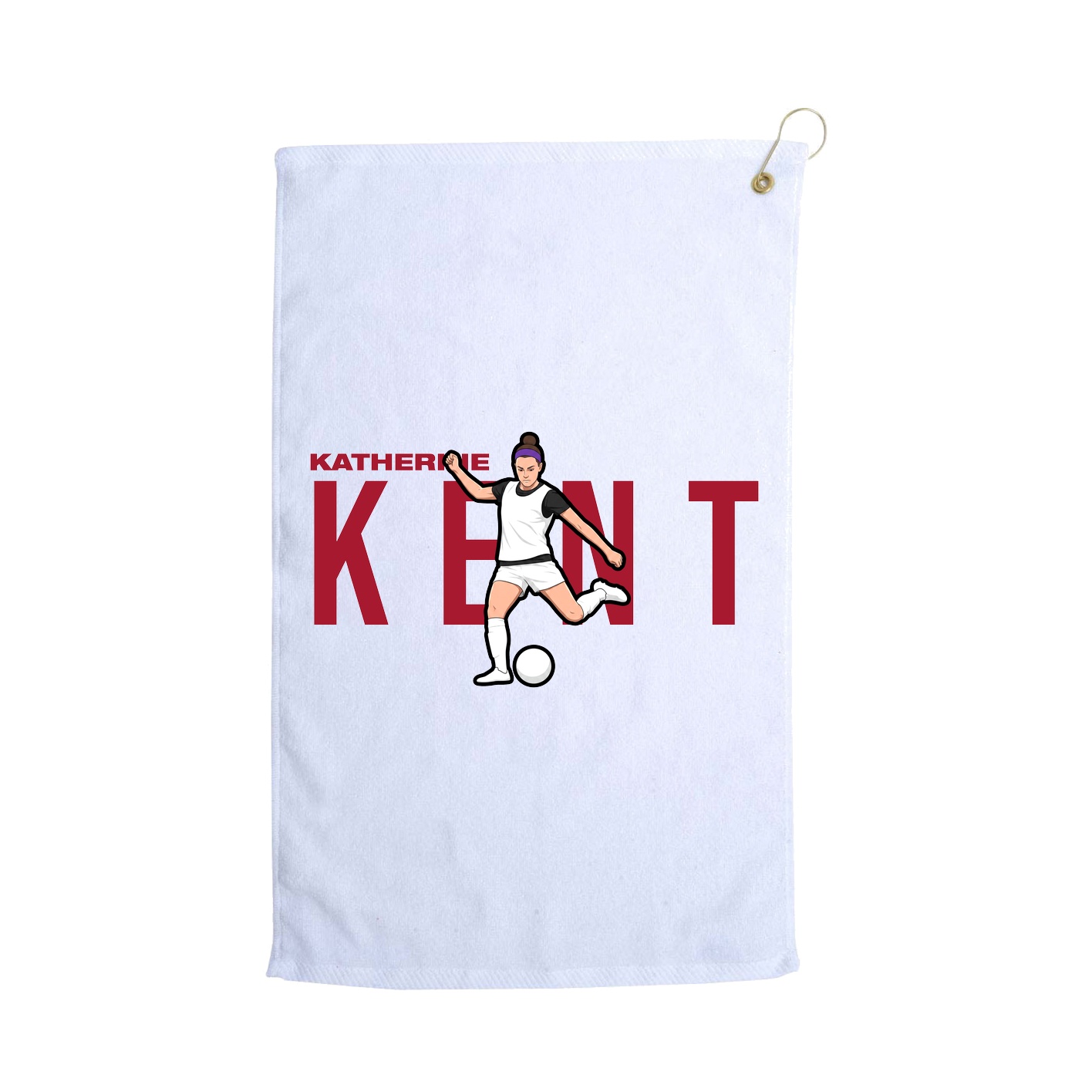 Golf Towel — Player Name in White