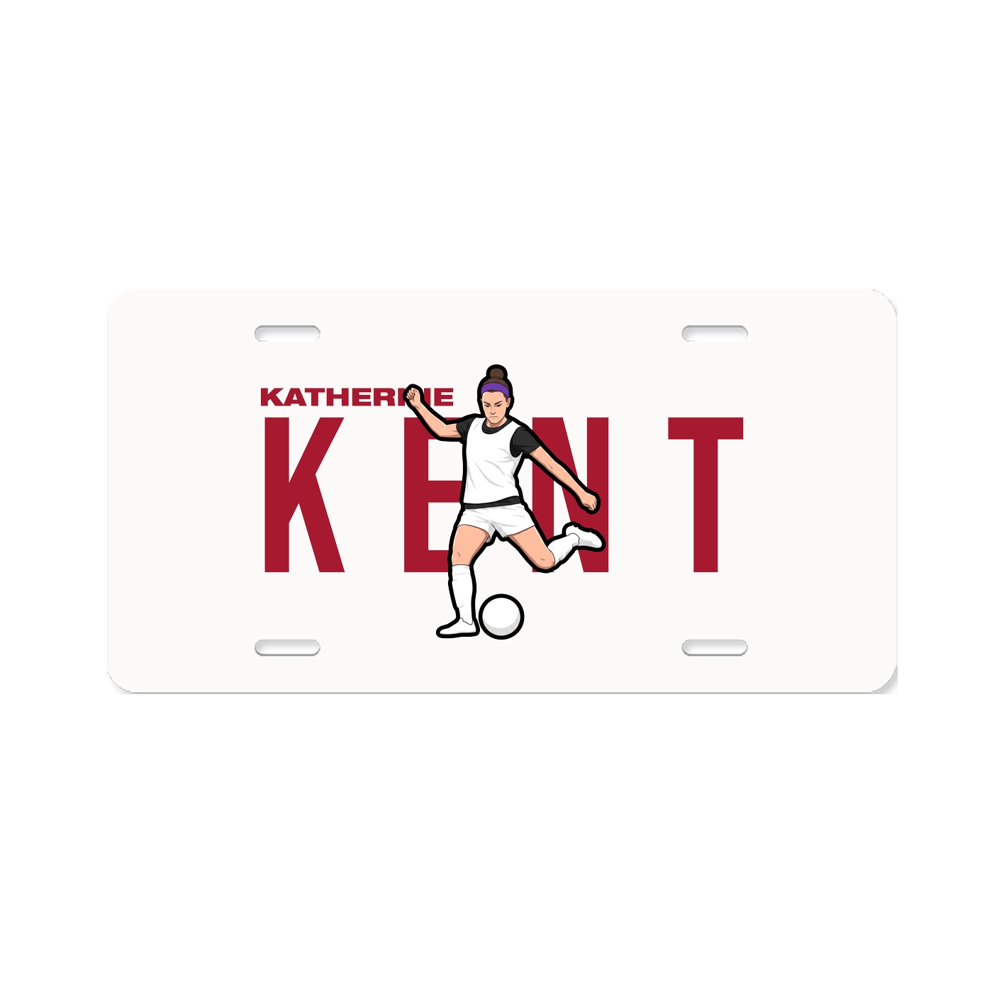 License Plate — Player Name in Classic