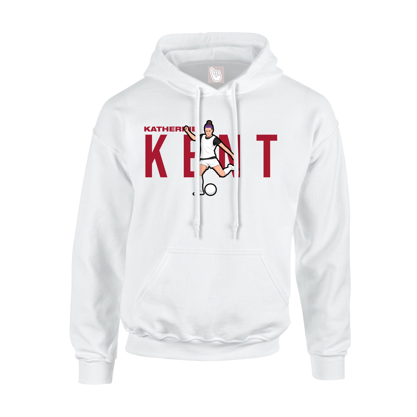 Youth Hoodie — Player Name in White