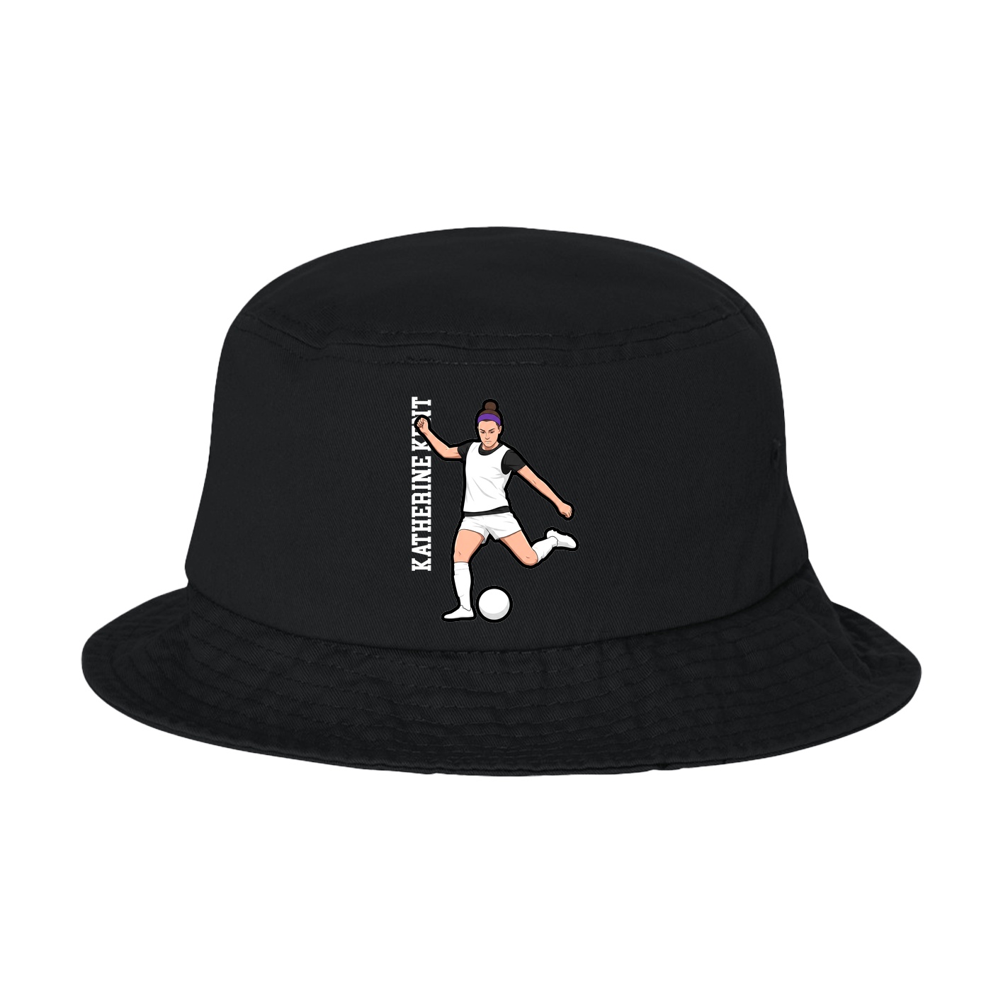 Bucket Cap — Name Vertical in Black