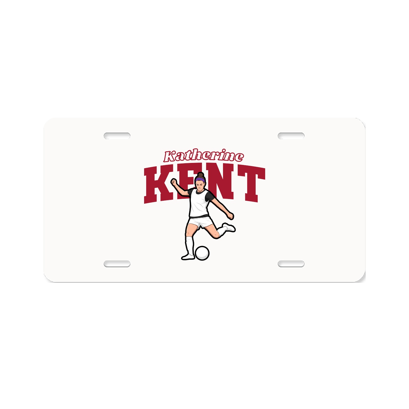 License Plate — Name Arch in Classic