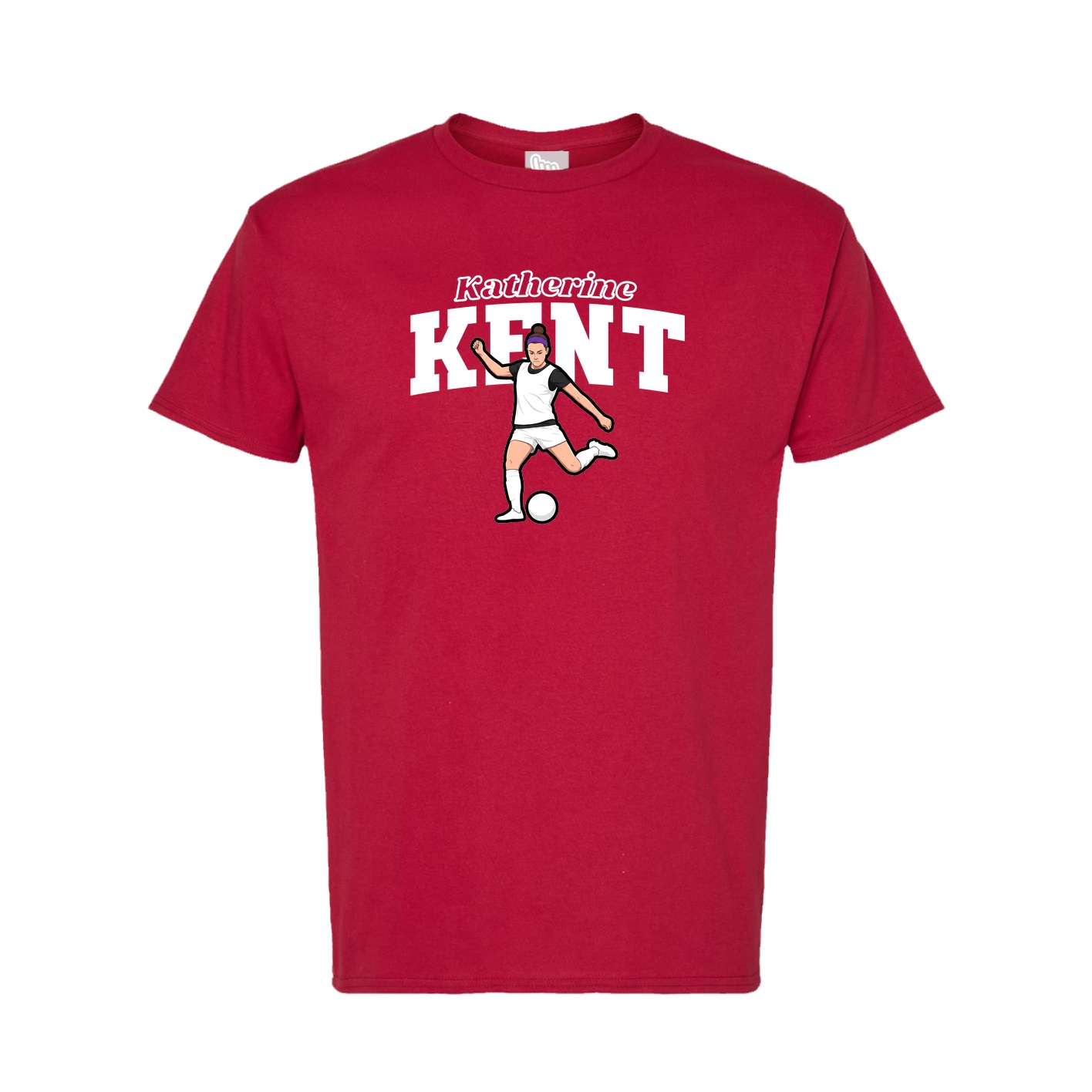 Tee — Name Arch in Crimson