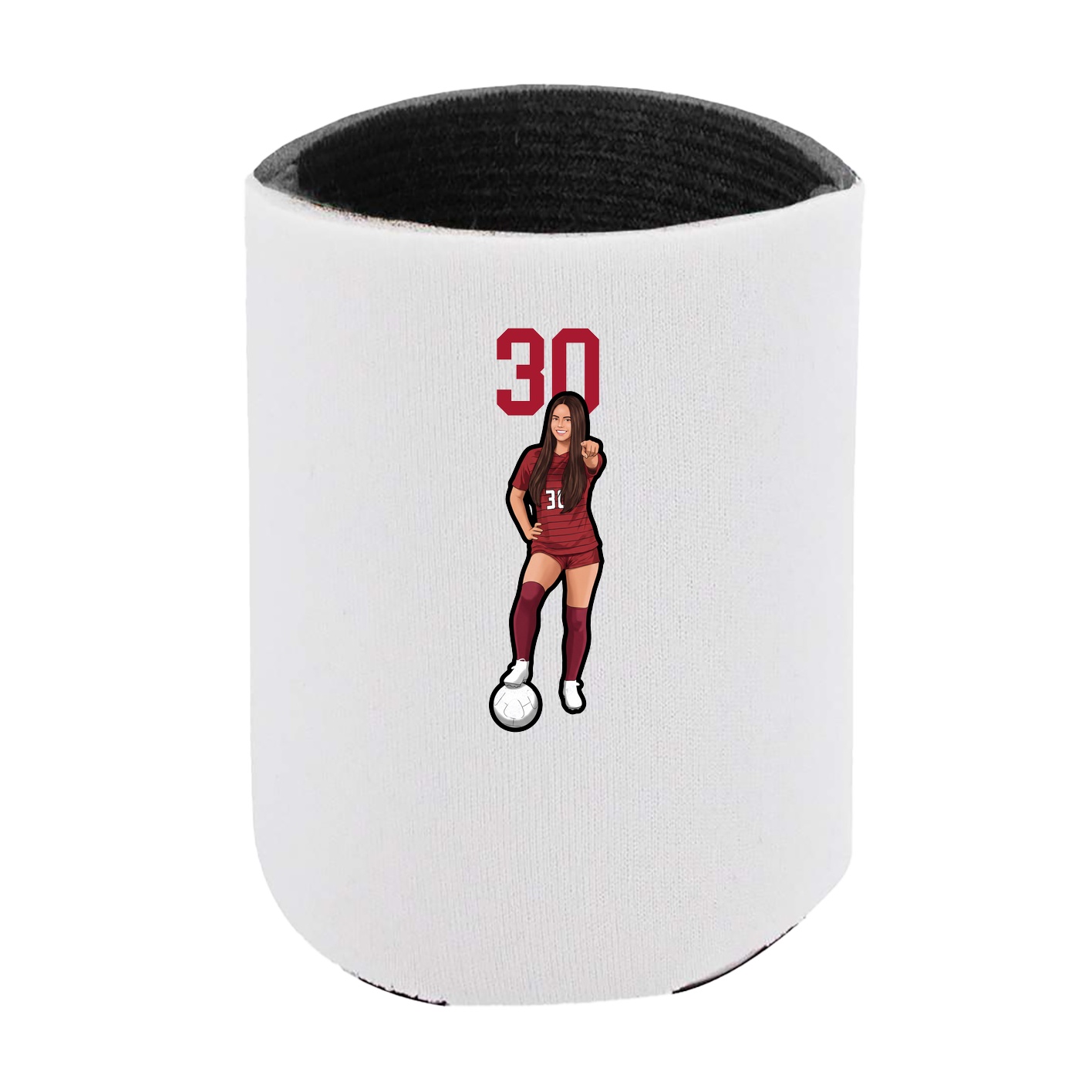 Can Holder — Number Top in White