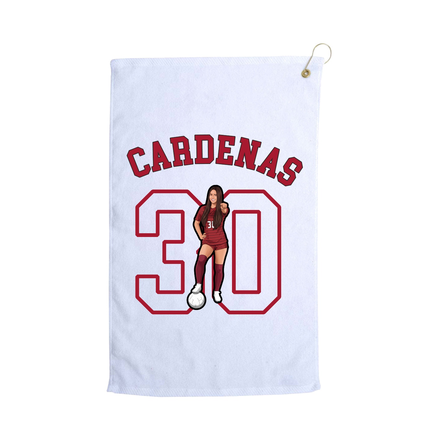 Golf Towel — Shirsey Arch in White
