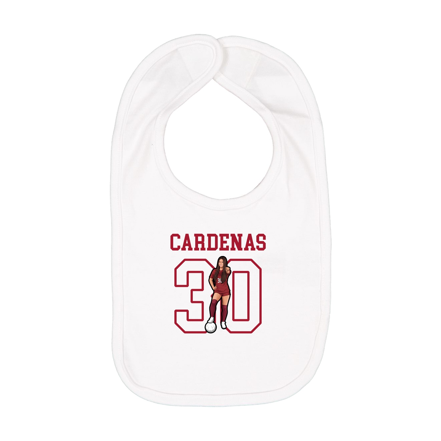 Infant Bib — Shirsey in White