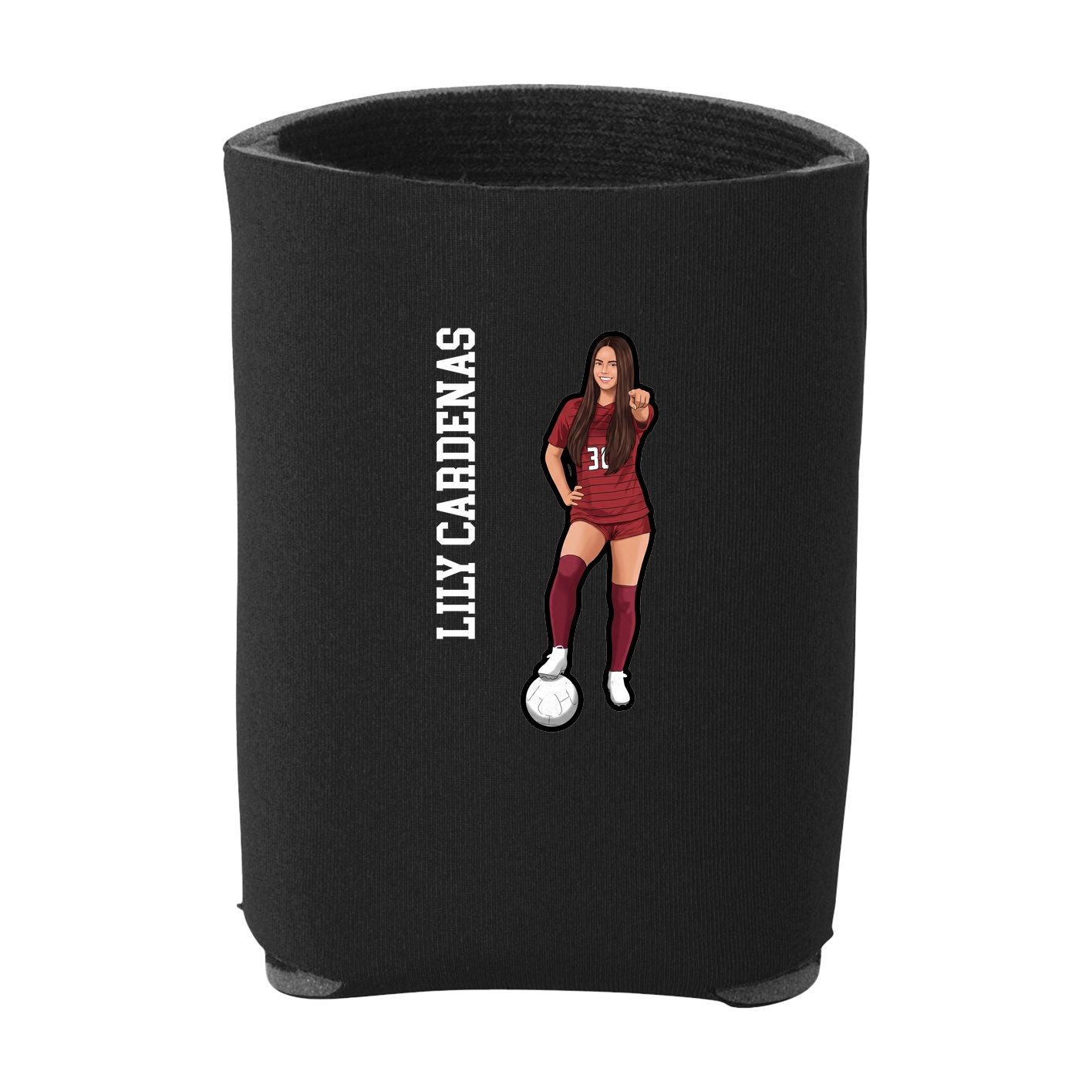 Can Holder — Name Vertical in Black