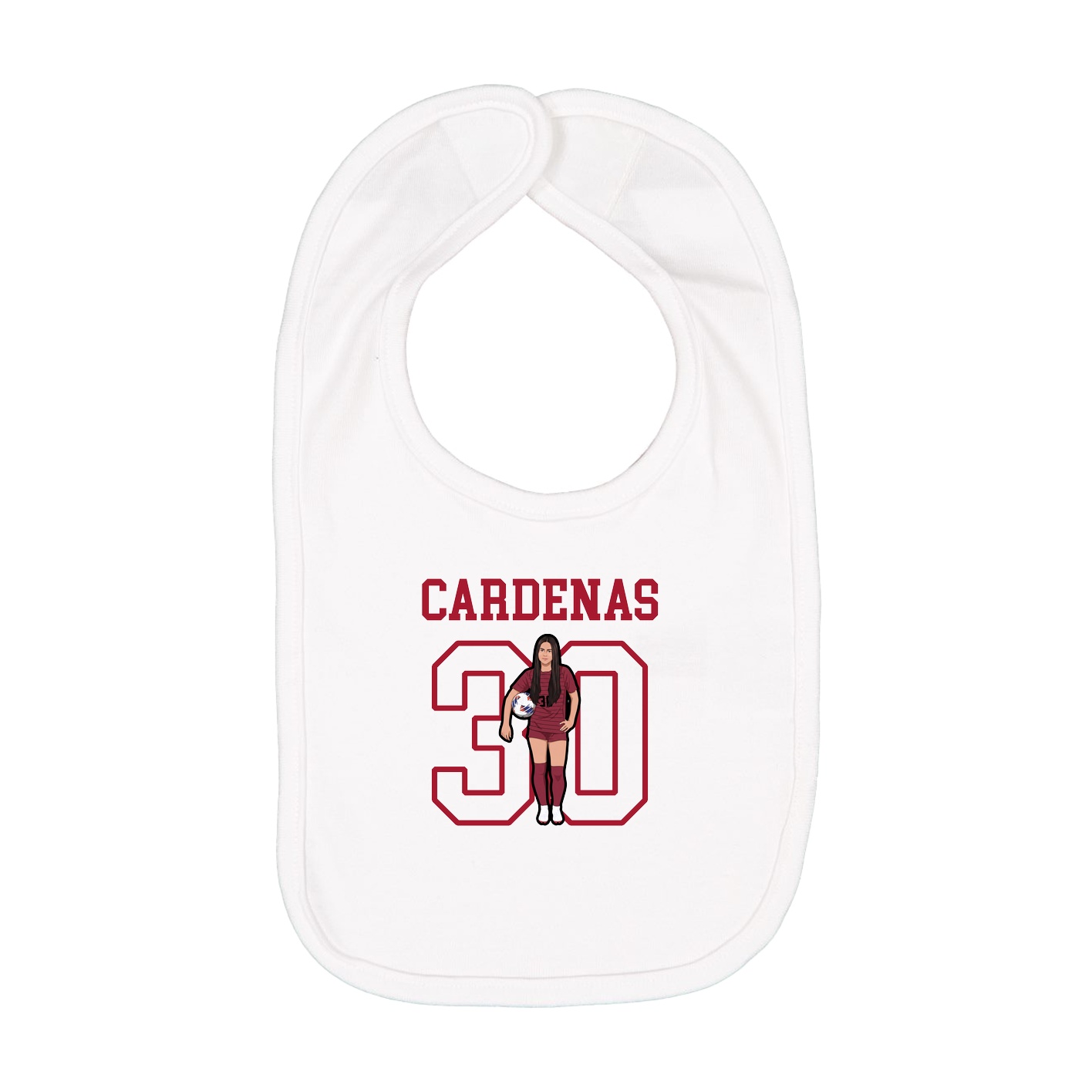 Infant Bib — Shirsey in White