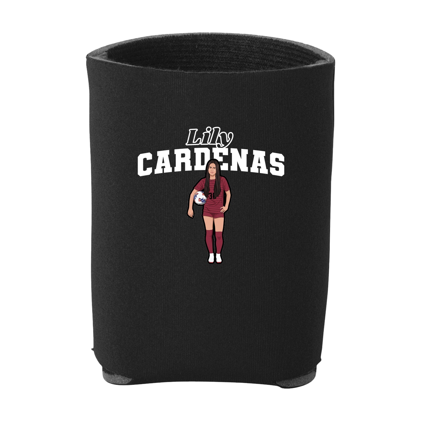 Can Holder — Name Arch in Black