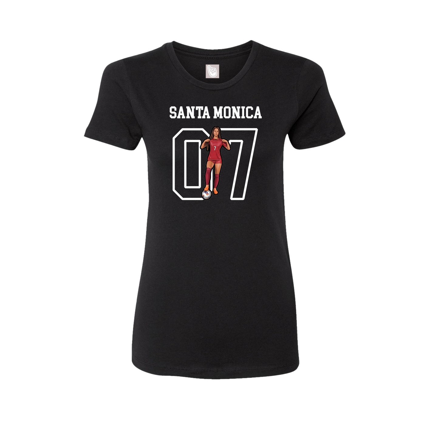 Fitted Women's Tee — Shirsey in Black