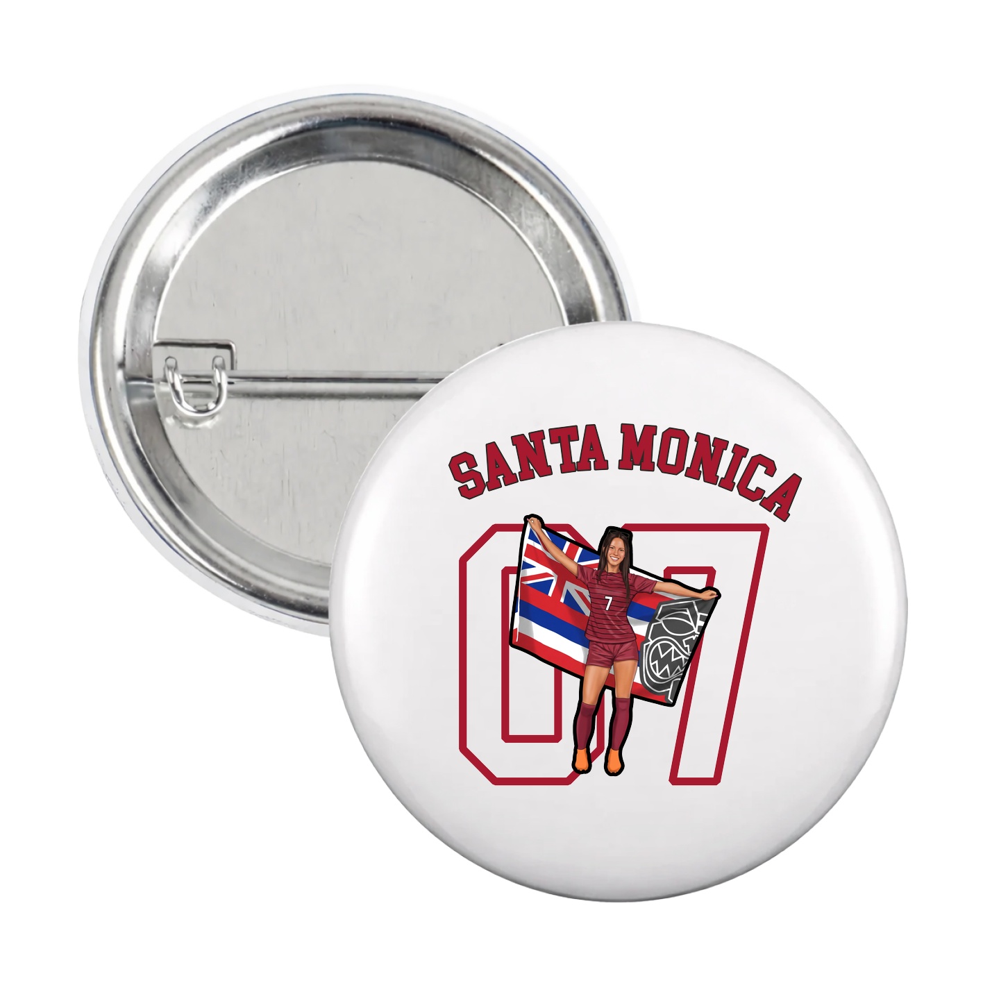 Game Day Button — Shirsey Arch in White