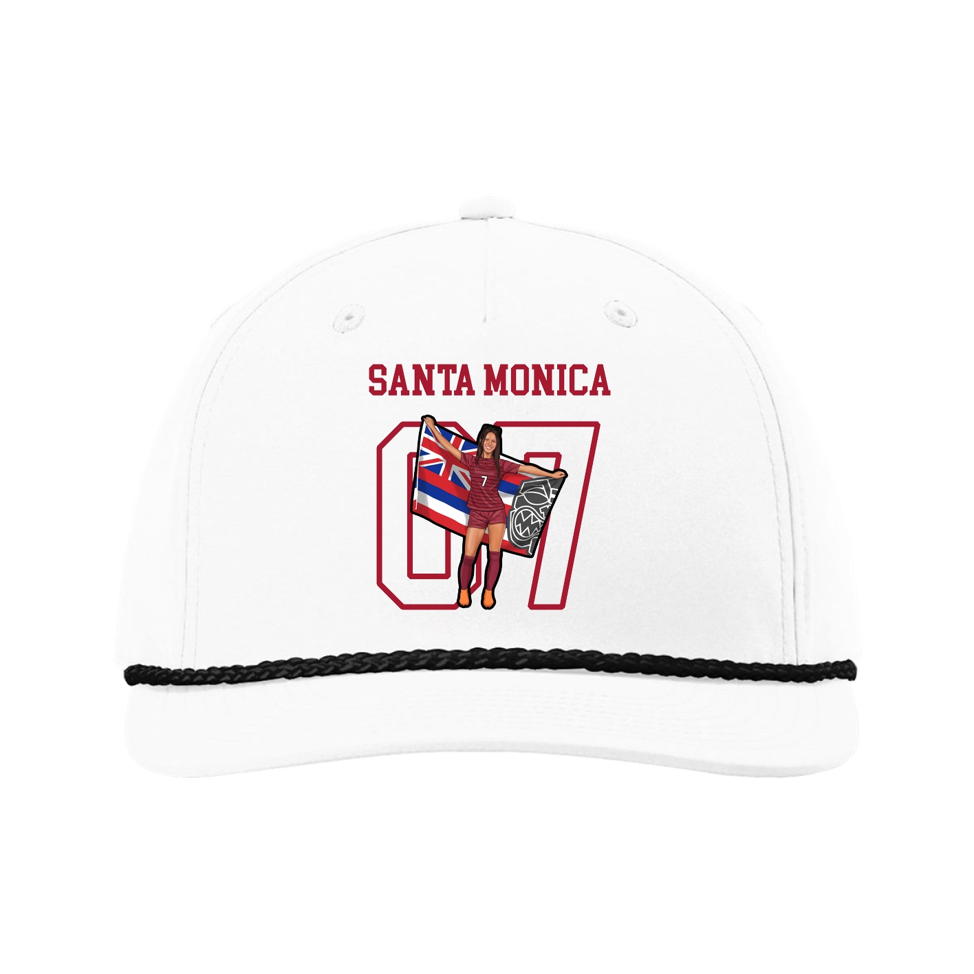 Five-Panel Classic Rope Cap — Shirsey in White