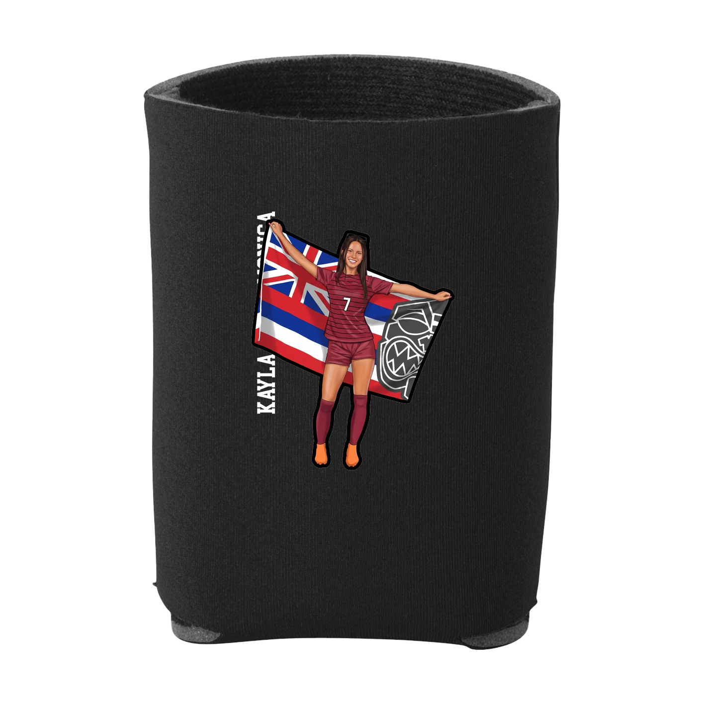 Can Holder — Name Vertical in Black