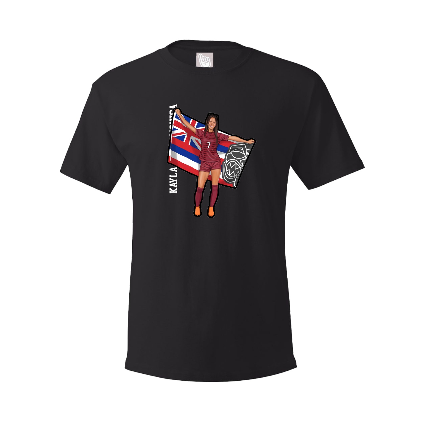 Tee — Name Vertical in Black