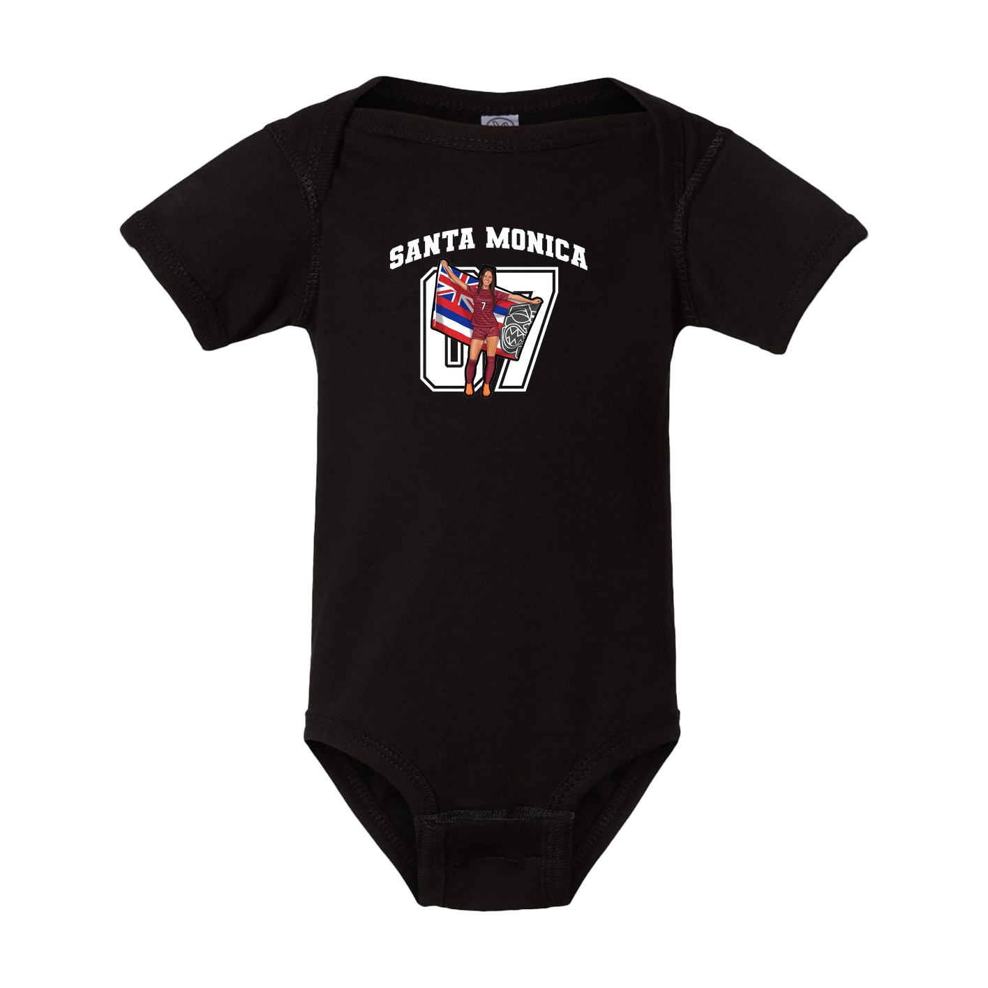 Baby Onesie — Number in Black