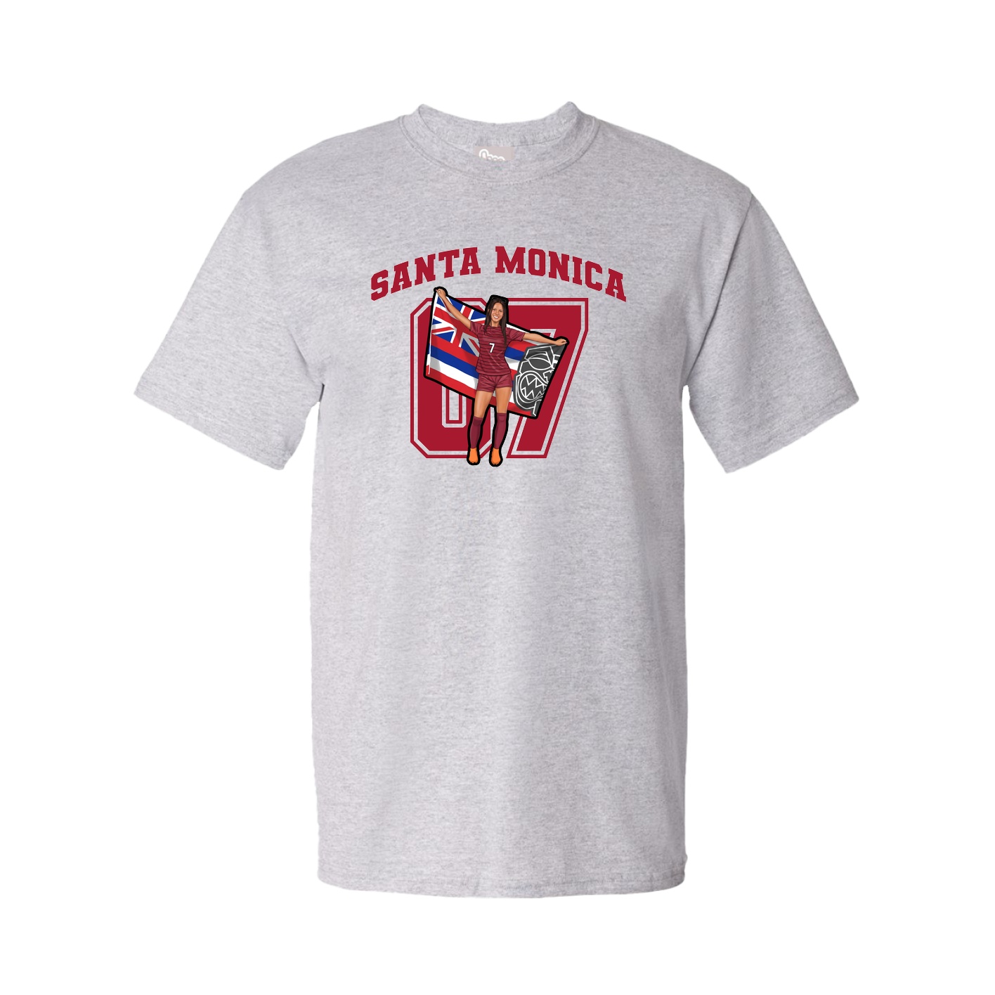 Youth Tee — Number in Grey