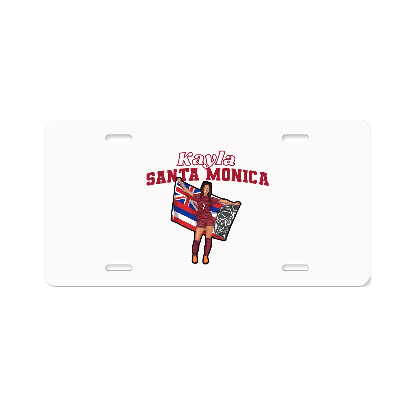 License Plate — Name Arch in Classic