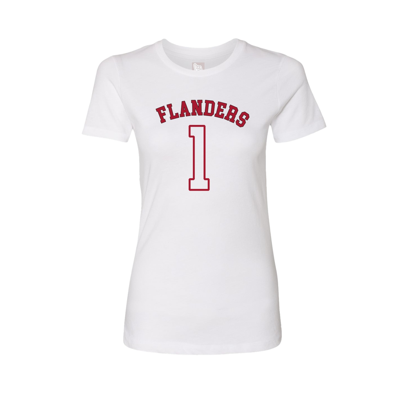 Fitted Women's Tee — Shirsey Arch in White