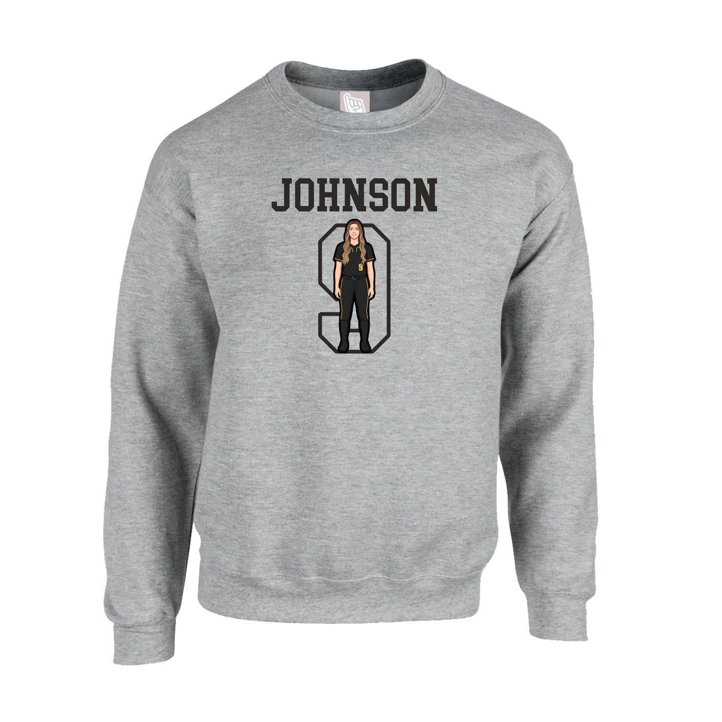 Fleece Crew — Shirsey in Grey