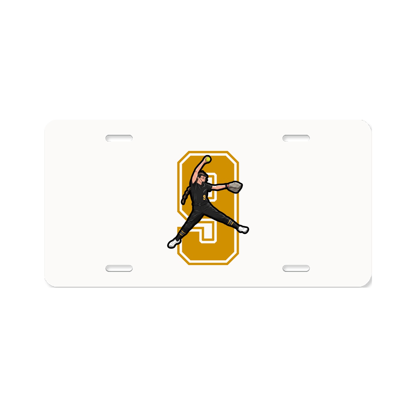 License Plate — Number in Classic