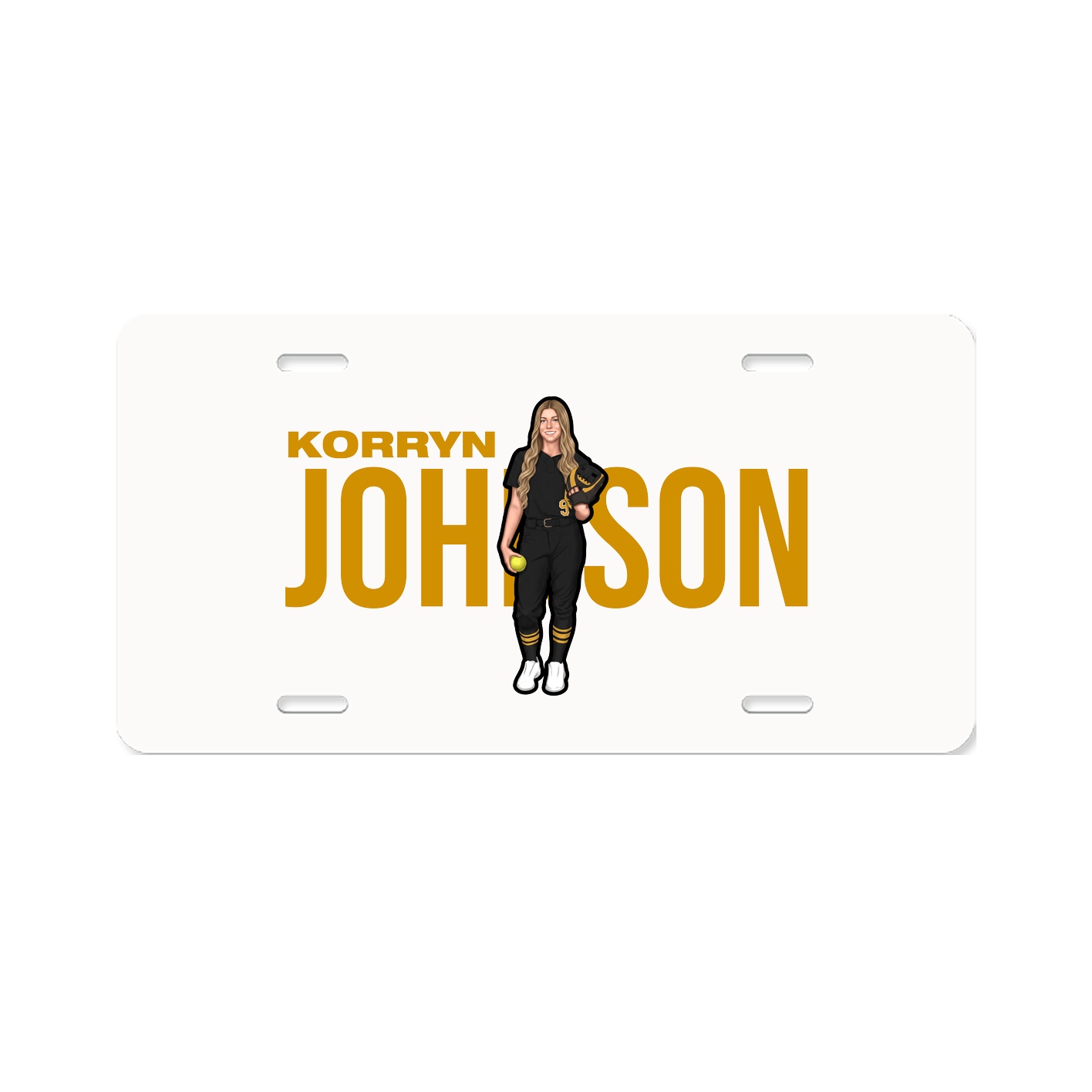 License Plate — Player Name in Classic