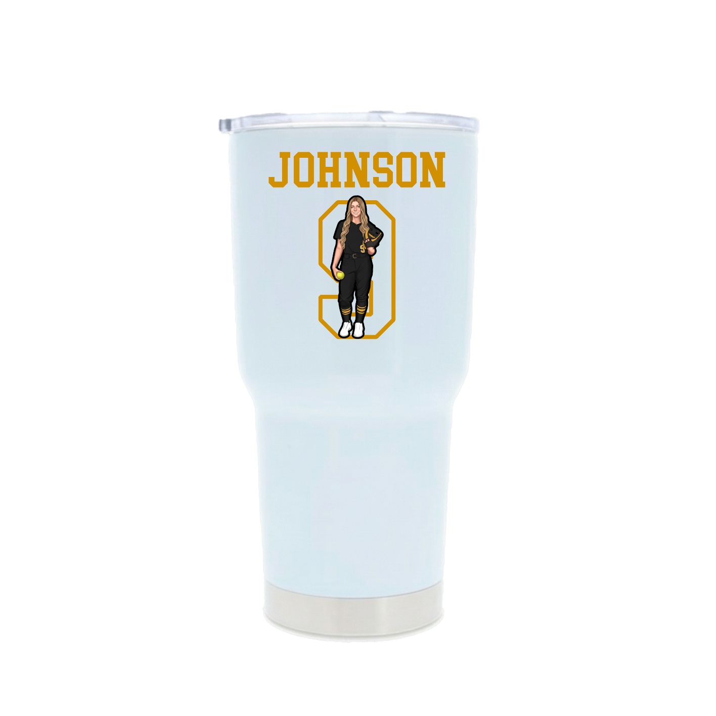 30oz Stainless Steel Tumbler — Shirsey in White