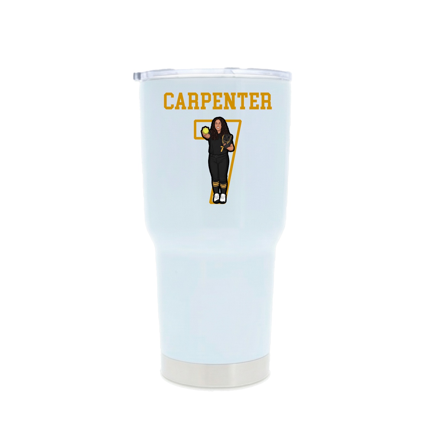 30oz Stainless Steel Tumbler — Shirsey in White