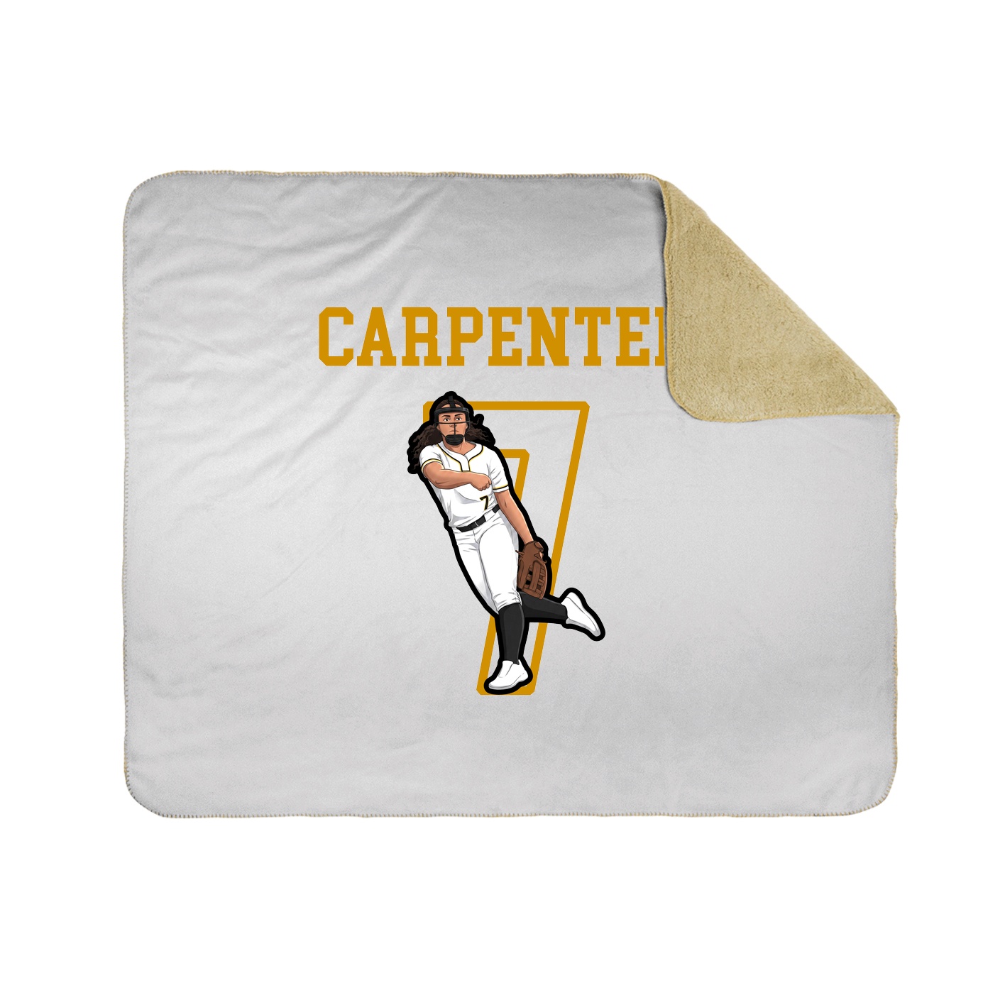 Throw Blanket — Shirsey in White