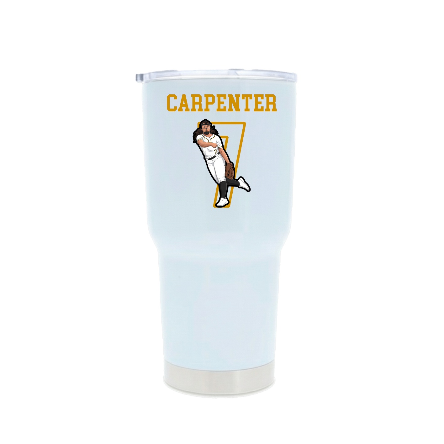 30oz Stainless Steel Tumbler — Shirsey in White