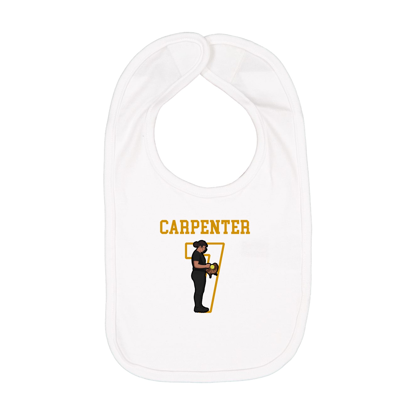 Infant Bib — Shirsey in White