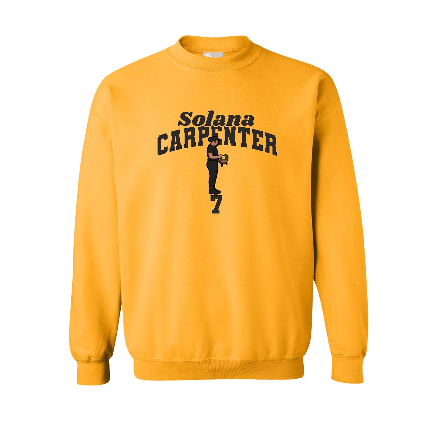 Fleece Crew — Signature Arch in Gold