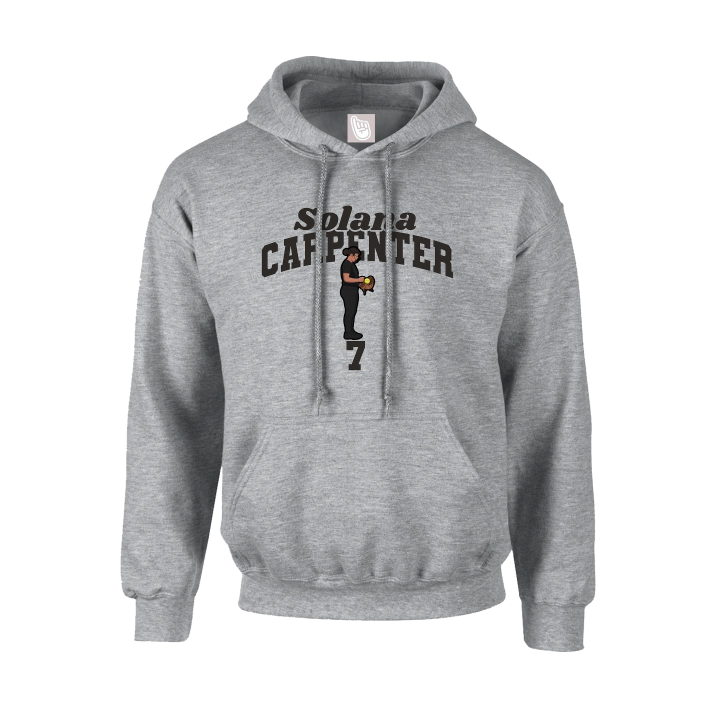 Youth Hoodie — Signature Arch in Grey