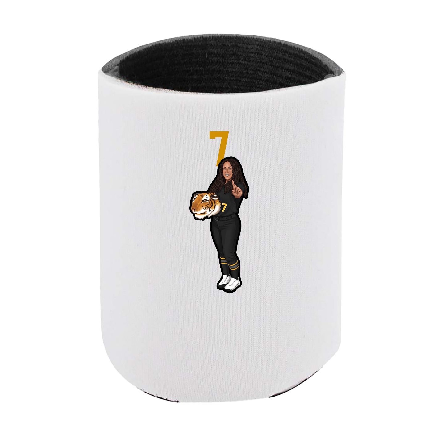 Can Holder — Number Top in White