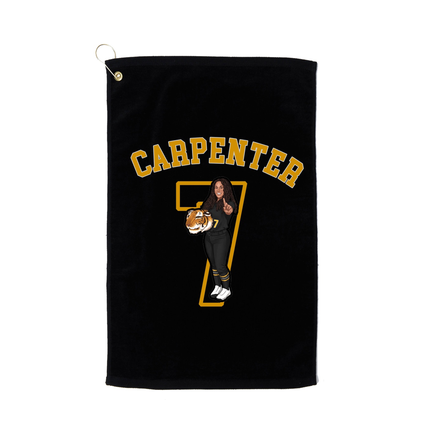 Golf Towel — Shirsey Arch in Black