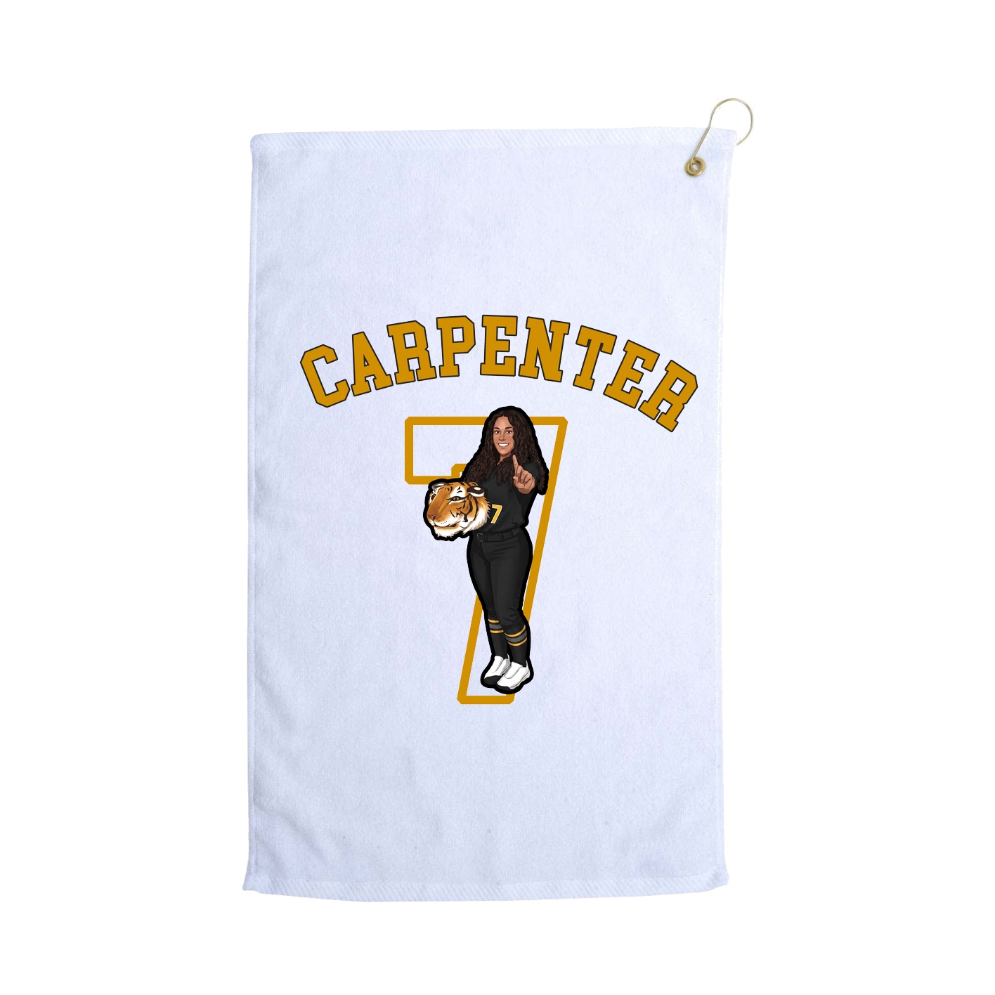 Golf Towel — Shirsey Arch in White