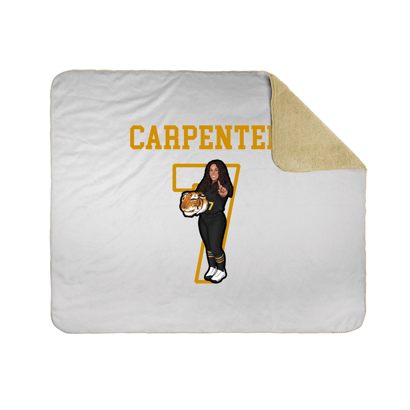 Throw Blanket — Shirsey in White