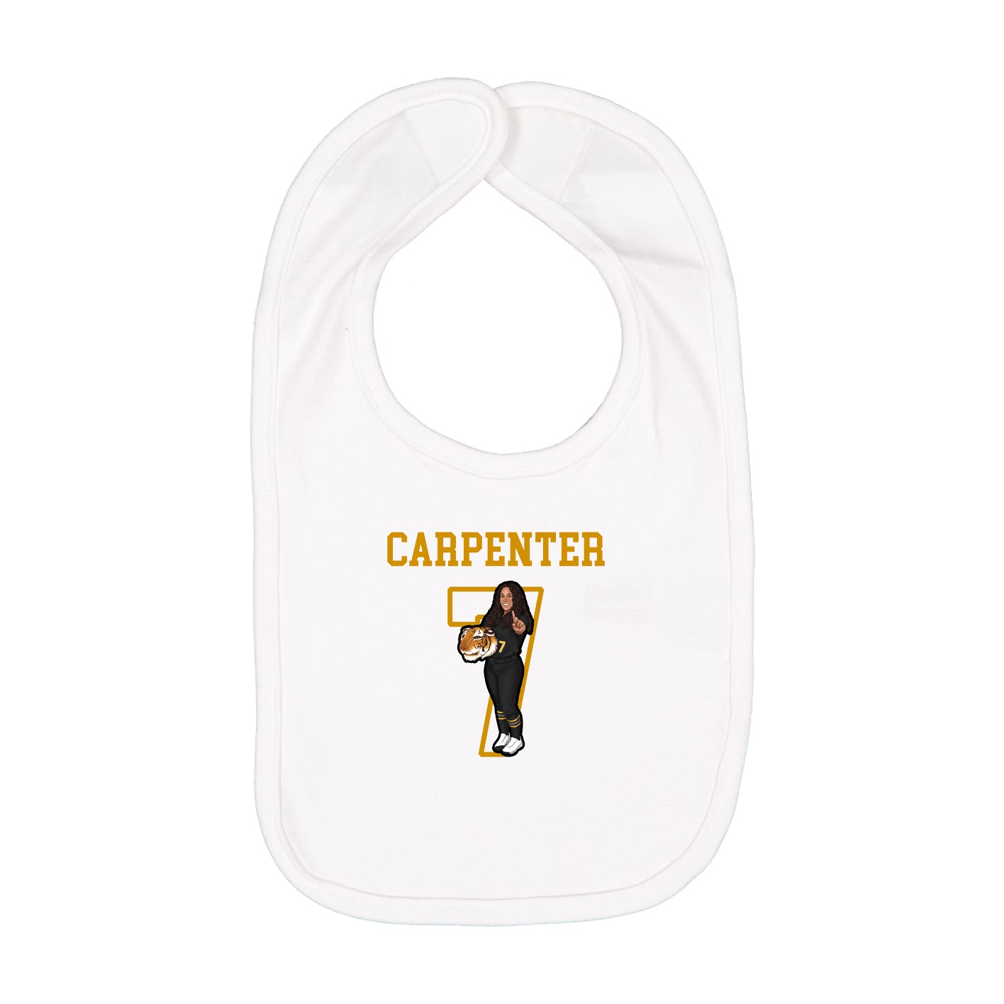 Infant Bib — Shirsey in White