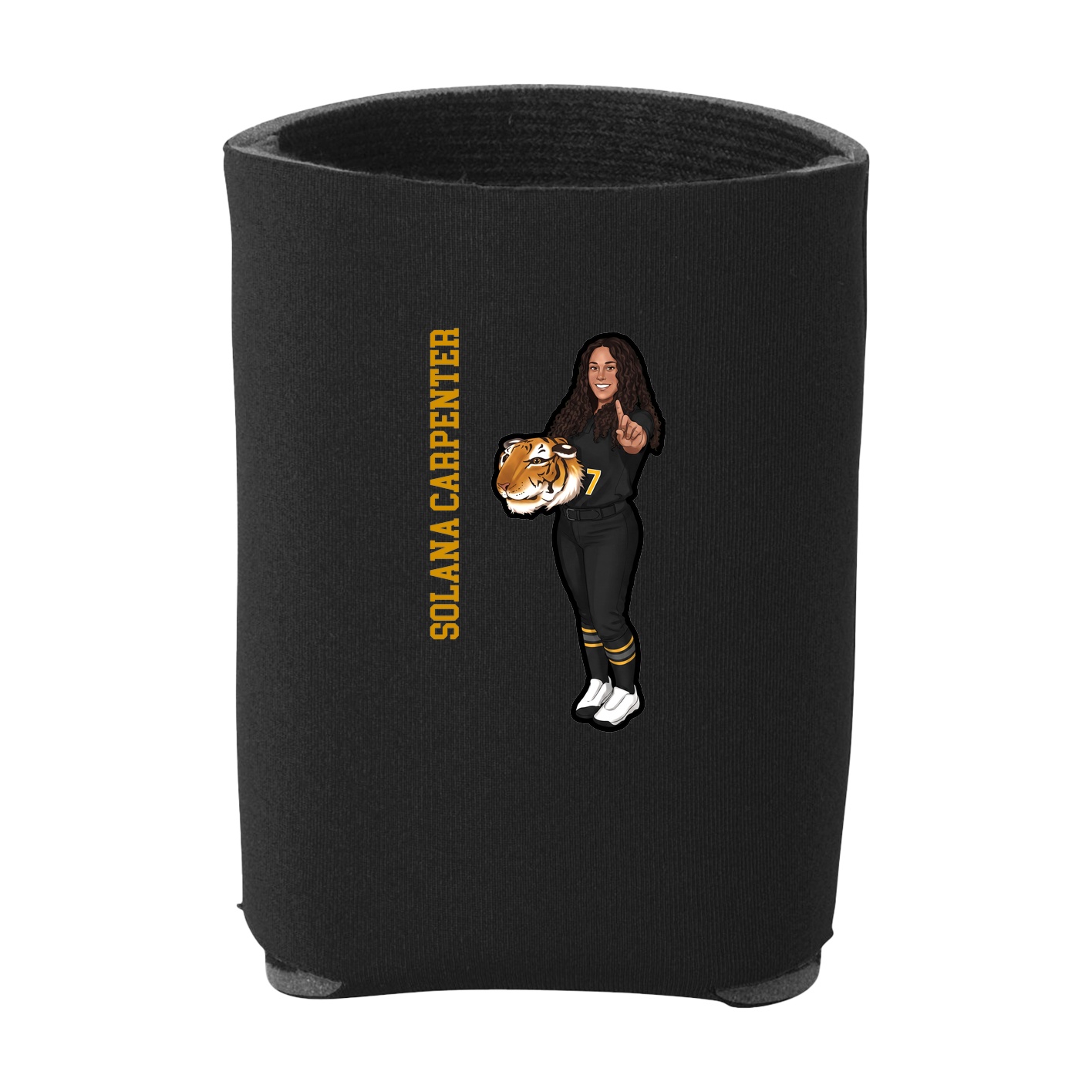 Can Holder — Name Vertical in Black