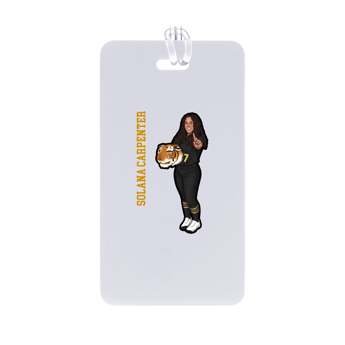 Bag Tag — Name Vertical in Classic