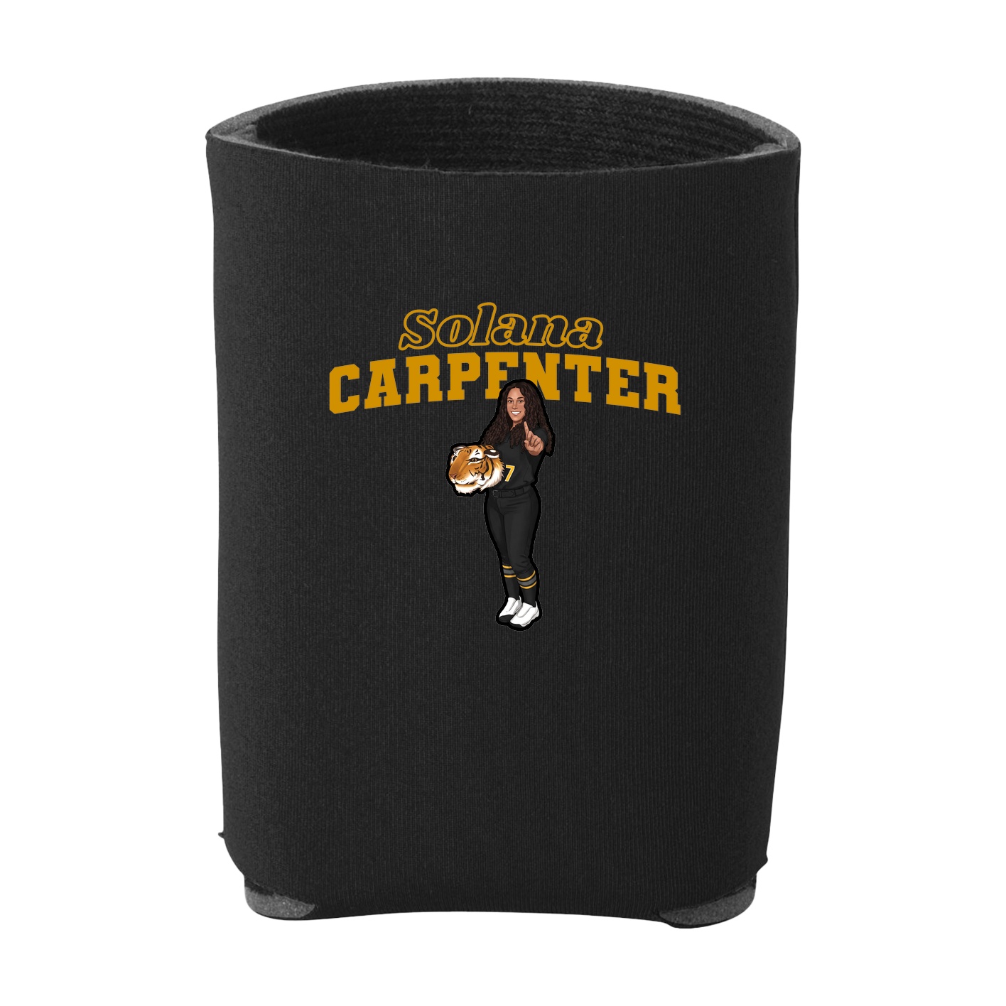 Can Holder — Name Arch in Black