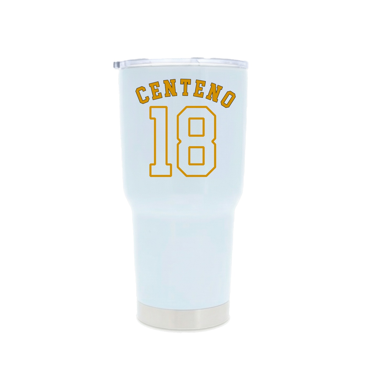 30oz Stainless Steel Tumbler — Shirsey Arch in White