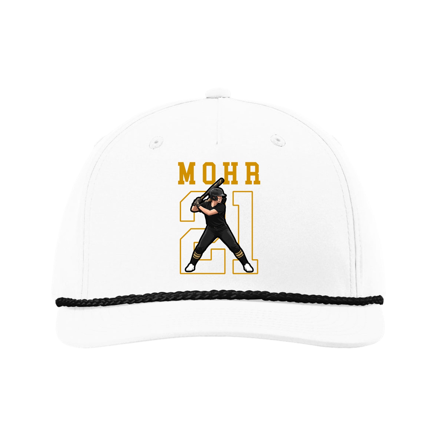 Five-Panel Classic Rope Cap — Shirsey in White