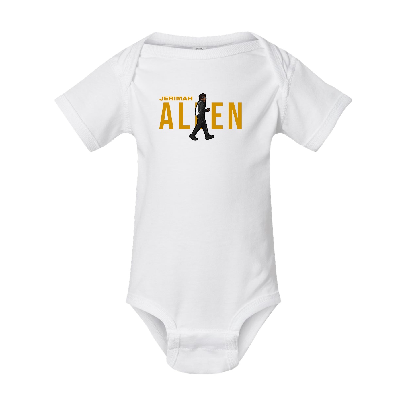 Baby Onesie — Player Name in White