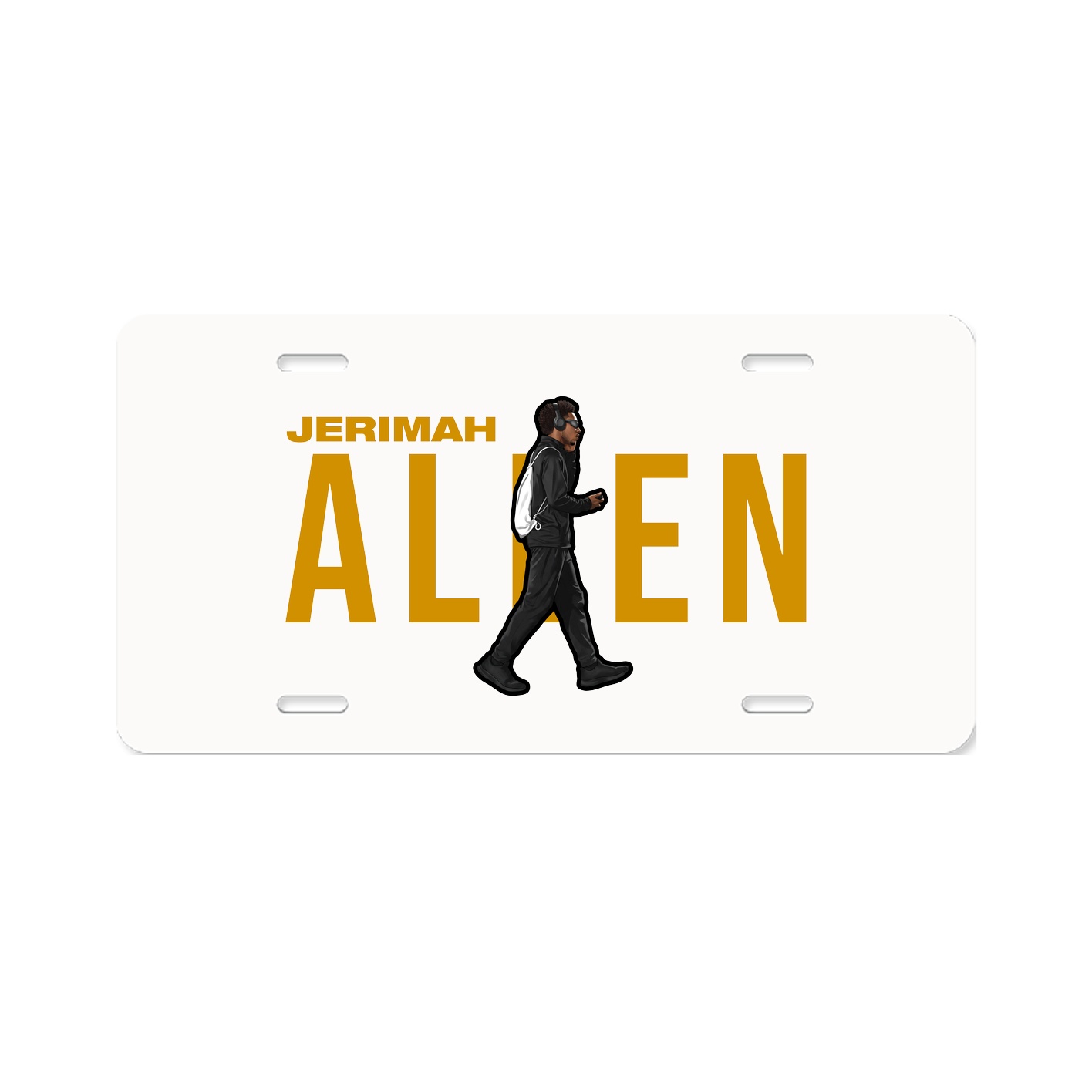 License Plate — Player Name in Classic