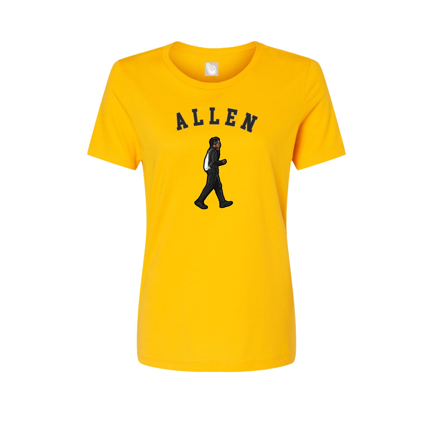 Fitted Women's Tee — Shirsey Arch in Gold