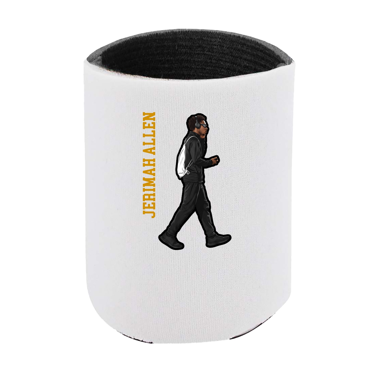 Can Holder — Name Vertical in White
